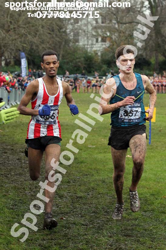 Mens under-20s, 2019 European Cross Country Trials and British Cross Challenge, Sefton Park, Liverpool.  Photo: David T. Hewitson/Sports for All Pics